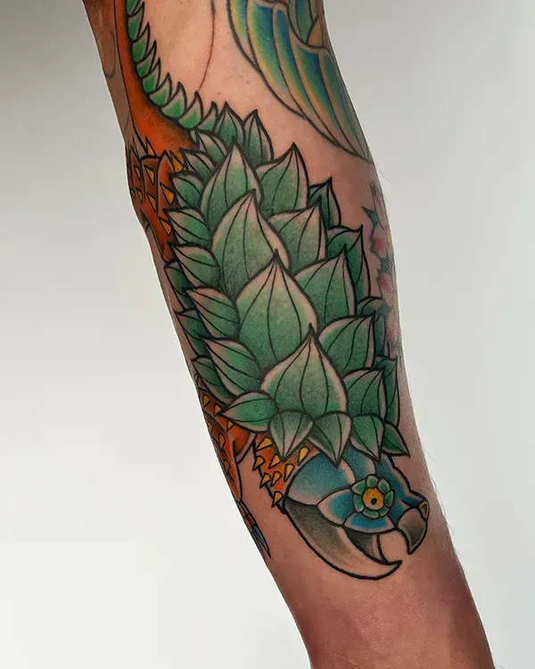 Bring Japanese mythology to life with striking neo-traditional color saturation. Book your bespoke Yokai or Irezumi piece with experienced artist Daisuke Sakaguchi at Silent Moon Tattoo (London SE16).