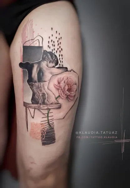 Transform your vision into reality! Book your custom avant-garde mixed-media piece with 15-year veteran artist Klaudia at Silent Moon Tattoo (London SE16).